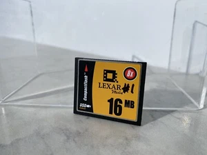 Lexar Media 16 MB 8x CompactFlash (CF) Memory Card USB Enabled w/ Case - Picture 1 of 8