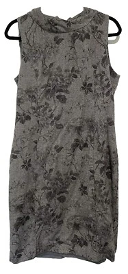 Vestido Talbots Mezcla Lana Gris Estampado Floral Funda Carrera Otoño Invierno Trabajo Talla 14 Foto 1 de 4
