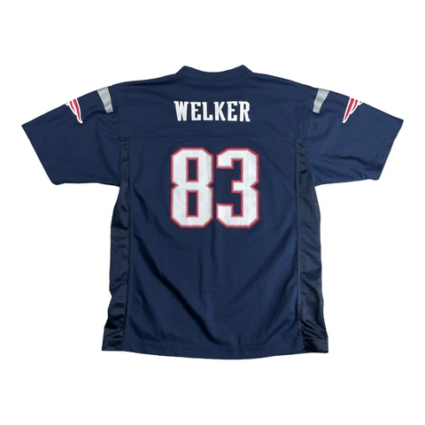 New England Patriots Jersey Youth Size XL Wes Welker #83 NFL Football Cover
