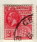 BRITISH GUIANA; 1913-21 early GV issue fine used 2c. value, shade