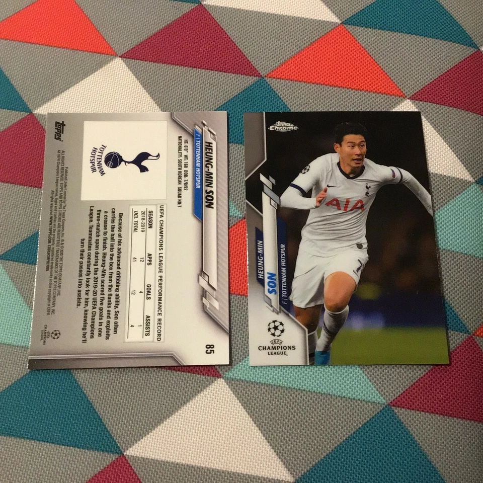 Heung-Min Son #85 Hotspur 2019-20 TOPPS CHROME UEFA CHAMPIONS LEAGUE - Image 1 of 1