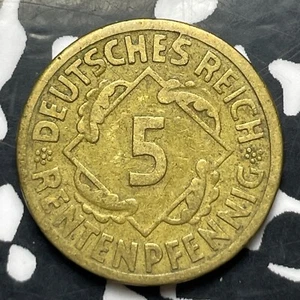 1924-E Germany 5 Rentenpfennig (4 Available) (1 Coin Only) KM#32 - Picture 1 of 4