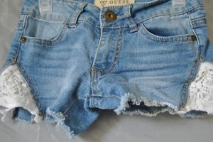 Kids Jean Shorts size 7 by Guess with White on the side of the legs RN 102036 - Picture 1 of 12