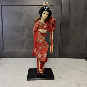 Vintage Geisha Doll Textiles 1960s Japan - Picture 1 of 14