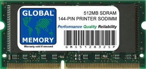 512MB SDRAM 144-PIN PRINTER RAM (311-2036, RICOH , 097S03186, 70050401, BROTHER) - Picture 1 of 1