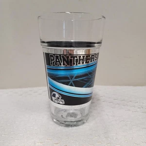 NFL Carolina Panthers 12 oz Tumbler Drinking Glass Excellent Condition - Picture 1 of 4