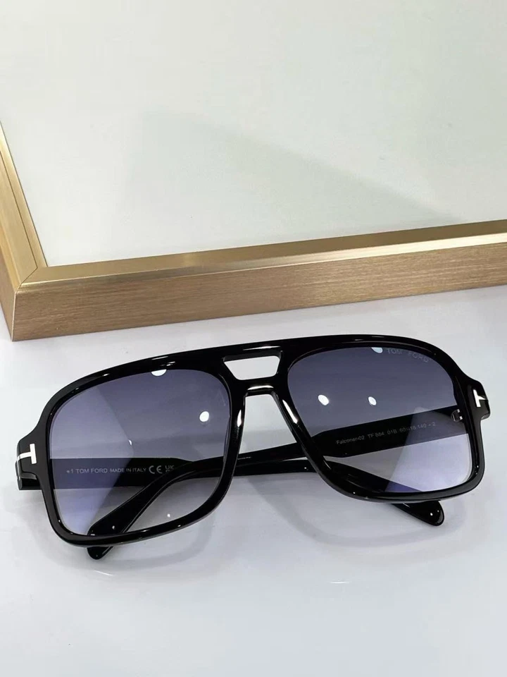 Óculos de sol aviador masculino TomFord TF884 Falconer tamanho: 60 18-140 - Imagem 1 de 4
