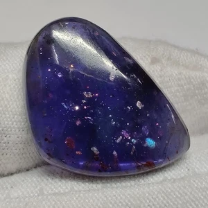 Natürlicher auffälliger Iolith Sonnenstein Cabochon ausgefallene Form Edelstein für Anhänger 16,4 kt - Bild 1 von 8