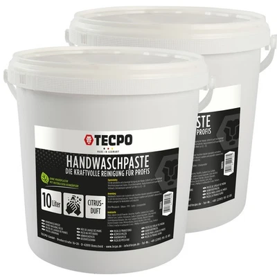TECPO HANDWASCHPASTE 20L WERKSTATT HANDREINIGER REINIGUNGSPASTE HANDSEIFE CITRUS - Bild 1 von 4