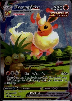 Flareon VMAX - SWSH180 Promo SWSH: Sword & Shield Promo Cards SWSH180 NM - Image 1 of 2
