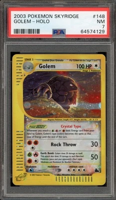 Pokemon Golem Skyridge Crystal Holo Rare #148 PSA 7 - Image 1 of 2