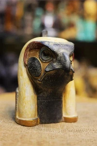 Rare Pharaonic Head of God Horus : Authentic Ancient Egyptian Artifact 235 BC - Picture 1 of 5
