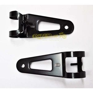 Brackets Holders Headlight Color Black 35-41mm cafe Race vintage - Picture 1 of 1