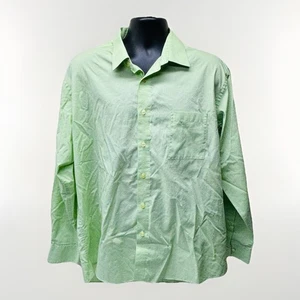 PIERRE CARDIN Sz XL 17-17.5 34/35 Pistachio Green Slim Fit Dress Shirt • VG‼ - Picture 1 of 9