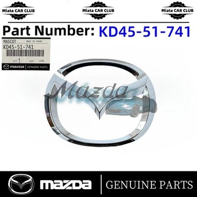 Insignia emblema parrilla delantera genuina Mazda 2013-2015 CX-5 CX-9 KD45-51-741 Foto 1 de 4