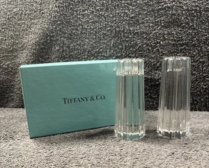 Impresionante Candelabro de Vidrio Tiffany and Co. 13cm en Caja - Salón marcado en la base - Imagen 1 de 13
