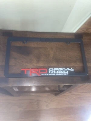 TRD-OFF-ROAD-License-Plate-Frames-Toyota-Racing-Development-Tacoma-Tundra-4Runne - Image 1 of 4