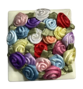 Mini Compact dual mirror Roses SUPER CUTE - Picture 1 of 4