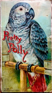 PRETTY POLLY Parrot Bird ~Antique Father Tuck Chromos Children’s Picture Book - Picture 1 of 6