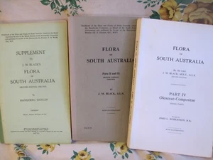 Flora of South Australia (3PB) Parts 2,3 & 4 by J M Black (plus the Supplement) - Picture 1 of 13