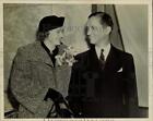 1937 Press Photo Charles W. Lewis and his bride Ida Maria leave for honeymoon