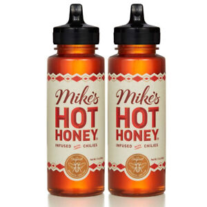 Miel chaud Mike's infusé de piments, 100 % miel, pack de 2 fl.oz. Bouteilles