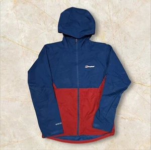Rot Blaue Berghaus Gore-Tex wasserdichte Herrenjacke mit Kapuze (Größe L) L691 - Bild 1 von 11