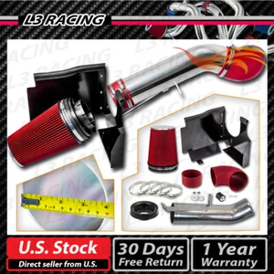 Kit de admisión de aire Red Cold Shield para 07-08 Cadillac Escalade GMC Sierra 6,2 L V8 - Imagen 1 de 4