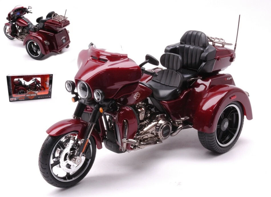 Maisto HARLEY DAVIDSON CVO TRI-GLIDE ULTRA AMARANT RED 1:12 - Immagine 1 di 1