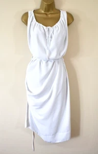 VIVIENNE WESTWOOD Wrap Dress Size 12 White V Back Asymmetric Wedding Party Races - Picture 1 of 8