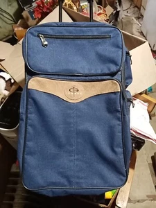 Ingear Blue Canvas Reisetasche auf Rädern Clubs Sportfahrer 20x14x8" 5 Fach - Bild 1 von 4