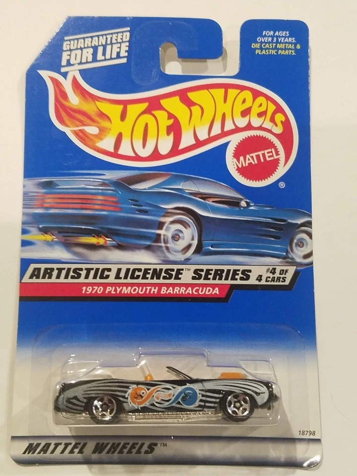 Hot Wheels Artistic License Series 1970 Plymouth Barracuda #4/4, 5 spk variation - Image 1 of 1