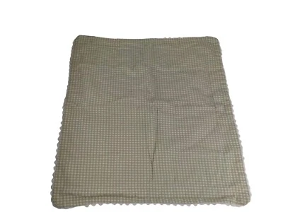 Waverly Pillow Sham STANDARD Green Gingham Checks Reversible Bric A Brac SINGLE - Image 1 of 4