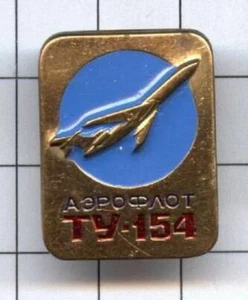 Badge. Pin. Aviation . Soviet  Plane Tu-154 - Picture 1 of 1