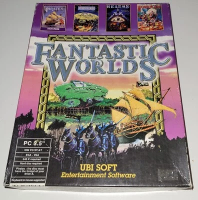 Jeu PC IBM - Fantastic Worlds - ⚠️ Manque 1 Disquette (Voir Description) - Photo 1/4
