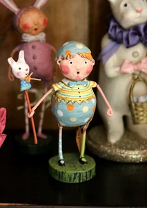 Lori Mitchell All Cracked Up Figurine ESC & Company 2022 Spring Easter Folk Art - Bild 1 von 3