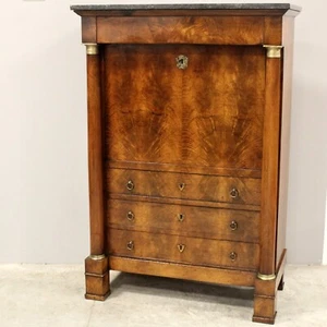 ANTIGUO Secretario Mueble de escritura - Imperio - NOGAL - Siglo XIX - Imagen 1 de 12