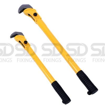 18"/24" Adjustable Rebar Wrench Straight Thread Multifunctional Pipe Wrench Tool - Image 1 of 4
