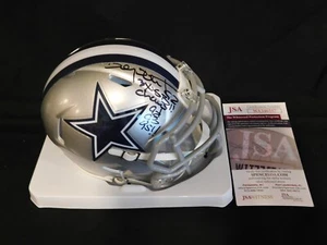 Tony Tolbert Signed Autographed Dallas Cowboys Speed Mini Helmet Champs JSA COA - Picture 1 of 2