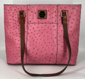 Dooney & Bourke Small Lexington Pink Lizard Embossed Leather Tote Shoulder Bag - Picture 1 of 15