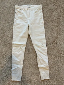Wild Fable High Rise Skinny White Jeans Womens Size 6 - Picture 1 of 10