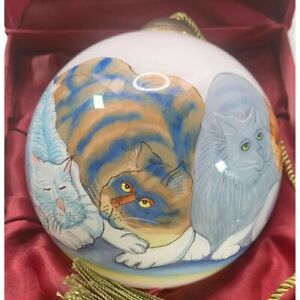 Ne'Qwa Art Ornament Hand Painted Cats Barbara Lavallee People Owners Li’ Bien