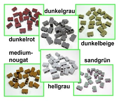 20 x LEGO Mauerstein 1x2 - 7 verschiedene Farben - 98283 - NEU - Bild 1 von 4