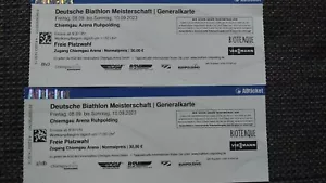 Deutsche Biathlon Meisterschaft Generalkarten - Bild 1 von 1