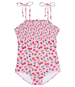 Seafolly Kids Cherry Pie Shirred One-Piece Swimsuit L31075 Size 10 AUS - Picture 1 of 2