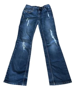 Justice Premium Flare Leg Jeans. Girls Sz 12s - Picture 1 of 7