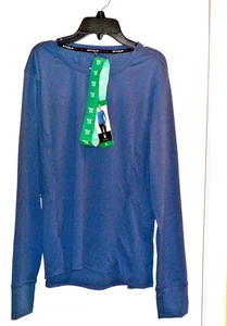 New With Tags Spider Active Blue Pullover XL No Zip Neck Long Sleeve - Picture 1 of 5