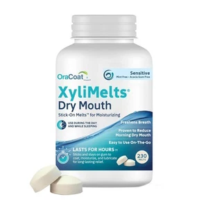 OraCoat XyliMelts Dry Mouth Relief Moisturizing Stick-On-Melts with Xylitol,...  - Picture 1 of 3