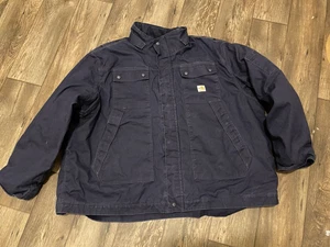 Carhartt FR Full Swing Flame-Resistant Coat Quick Duck 4XL Navy Blue - Bild 1 von 23