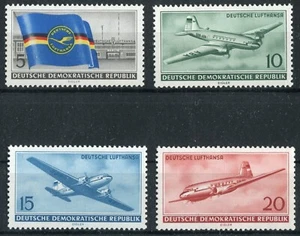 RDA Nº 512 - 515 limpio nuevo aviones Deutsche Lufthansa 1956 MNH - Imagen 1 de 3